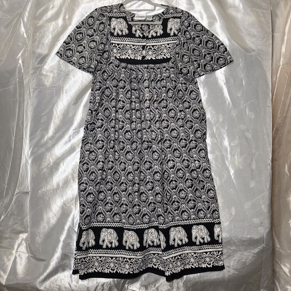Loungees Women's Nightgown with Pockets Sz Medium cotton with pockets grammacore